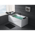 Indoor Two Persons Built in Hot Tub SPA Bathtub Acrylic Massage Whirlpool with Bath Headrest Black